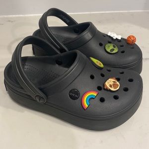 CROCS Kids Unisex Black Clogs